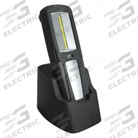 APPROVED VENDOR Rechargeable Hand Lamp: LED, 180 lm Max Brightness, 180 lm Brightness Levels, 1 (MPN 40KG16). Key specifications — attr552130: 2.4 W; attr652816: No; attr552128: APPROVED VENDOR; attr873153: AC Charger; attr873150: 1.