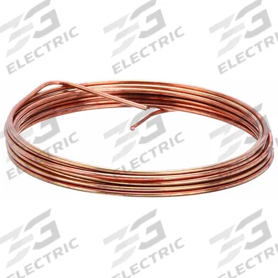 SOUTHWIRE Bare Copper Grounding Wire: 6 AWG Conductor Size, 25 ft Overall Lg - Non-Terminated Bare Copper Wires
