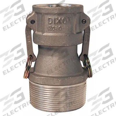DIXON VALVE & COUPLING Cam and Groove Coupling: 3 in Coupling Size, 2 in Hose Fitting Size - Type B Aluminum Cam & Groove Fittings