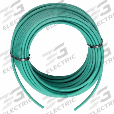 EAGLE BELTING Round Belt: Green, 10 mm Dia, For 90 mm Min Pulley Dia, 100 ft Overall Lg - Solid-Core Rough Round Belts