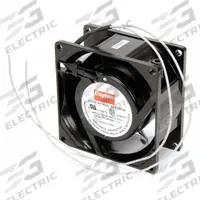 DAYTON Axial Fan: 36.5 cfm Airflow @ 0.000 in SP, 3 1/8 in Ht, 1 1/2 in Dp, Lead Wires, IP20 (MPN 4WT40). Key specifications — Blade Material: Polybutylene Terephthalate; Brand: DAYTON.