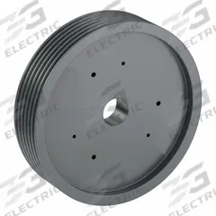 APPROVED VENDOR V-Belt Pulley: B200, 6 Groove, 20.35 in OD, Bushed Bore, E, Quick Detachable (MPN 6B200E). Key specifications — Pulley Industry Number: B200; Pitch Diameter: 19.6 in (4L, A); For Belt Section (broad, with similar types): 4L, A, or AX.