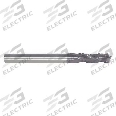 APPROVED VENDOR Roughing End Mill: Carbide, AlTiN Coated, 3 Flute, 5/16" Mill Dia - Corner-Radius Carbide Roughing End Mills for Steel & Cast Iron
