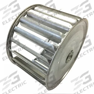 TJERNLUND Blower Wheel: Forward-Curved, 3 3/4 in Dia, CW Closed End, Steel Wheel - Single-Inlet Forward-Curved Blower Wheels