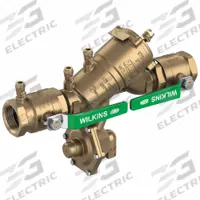 WILKINS Backflow Preventer: 975XL3, Std Configuration, Bronze, 2 in Pipe Size, MNPT, 33°F – 180°F (MPN 2-975XL3). Key specifications — Shut-Off Valve Type: Ball Valve; Connection Type: MNPT.