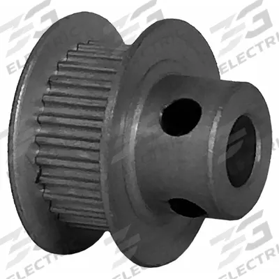 Dayton Timing Pulley: Modified Curvilinear, Fixed, For GT Timing Belt Section - GT Section Fixed-Bore Timing Pulleys with Hub