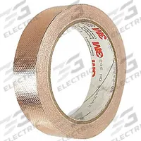 3M Conductive Electrical Tape: 3/4 in Wd, 18 yd Lg, 4 mil Thick, 600 V Volt Rating, Brown, Acrylic (MPN 1245-3/4X18)