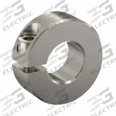 RULAND MANUFACTURING Shaft Collar: 1-Piece, Inch, Round, Clamp-On, 7/16 in Bore Dia - Stainless Steel Shaft Collars