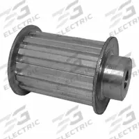 DAYTON Timing Pulley: Trapezoidal, Plain, For T5 Timing Belt Section, For 25 mm Belt Wd, 14 Teeth (MPN 36T5/14-2). Key specifications — Brand: DAYTON; Tooth Profile: Trapezoidal; Finish: Plain.