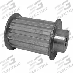 DAYTON Timing Pulley: Trapezoidal, Plain, For T5 Timing Belt Section, For 25 mm Belt Wd, 14 Teeth (MPN 36T5/14-2). Key specifications — Brand: DAYTON; Tooth Profile: Trapezoidal; Finish: Plain.