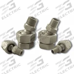 EXAIR Air Gun Swivel: Stainless Steel, Compatible with 1108 PEEK/1108SS, 1 1/16 in Overall Lg, 9201. Key specifications — attr75063: 1/8 in MNPT; attr78199: Air Gun Swivel; attr75054: 9201; attr75057: EXAIR; attr75066: 1108 PEEK; attr75074: Stainless Steel.