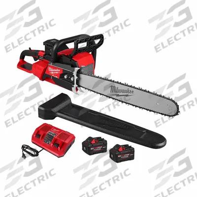MILWAUKEE Battery-Powered Chainsaw: 20 in Bar Lg, Rear Handle, Auto Chain Oiler, 18 V - Battery-Powered Chainsaws