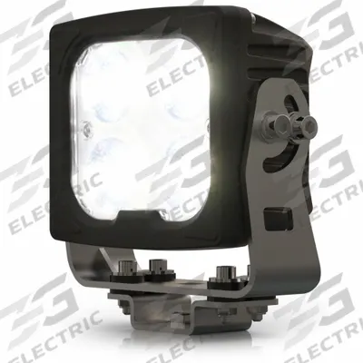 ECCO Vehicle Work Light: Square, Flood, LED, Bolt, Electrical Connection Included - Vehicle Floodlights