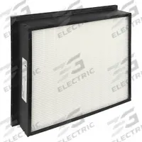 GRAINGER Minipleat Air Filter: 20 in x 24 in x 6 in, Synthetic, Plastic, No Header, MERV 14 (MPN 52RR05). Key specifications — Brand: GRAINGER; Frame or Header Material: Plastic; Media Material: Synthetic.