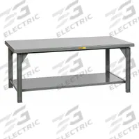 LITTLE GIANT Workbench: Fixed Ht, Steel, 84 in x 42 in, 15,000 lb Overall Load Capacity, Gray (MPN WX-4284-34). Key specifications — Brand: LITTLE GIANT.