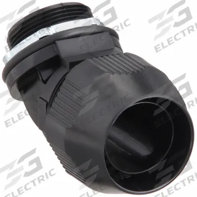 THOMAS & BETTS Liquid-Tight Conduit Fitting: Plastic, 1 1/2 in Trade Size, Insulated - 45° Hazardous Location Liquid-Tight Conduit Fittings