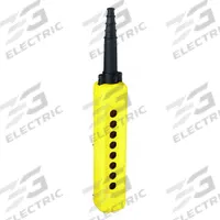 SCHNEIDER ELECTRIC Pendant Enclosure: 8 Holes, 22 mm Operator Size, Rubber Sleeve Cable Entry Type (MPN XACA08H7). Key specifications — Cable Entry Type: Rubber Sleeve; Enclosure Material: Plastic; Brand: SCHNEIDER; Number of Columns: 1.