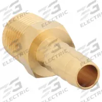 SPEEDAIRE Barbed Hose Fitting: For 1/4 in Hose I.D., Hose Barb x NPT, 1/4 in x 1/4 in Fitting Size (MPN 6AFP0). Key specifications — Fitting Connection Type: Hose Barb x NPT; Fitting Gender: Male x Male; Nipple Grip Type: Hex; Brand: SPEEDAIRE.