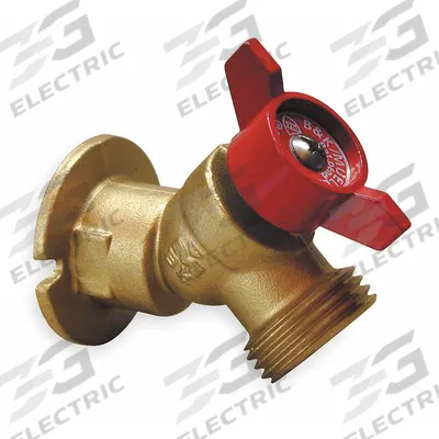 APPROVED VENDOR Angle Sillcock: Quarter-Turn, Brass, Brass, Aluminum - Sillcocks