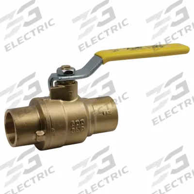 APOLLO Manual Two-Way Ball Valve: 1 1/2 in, Brass, Straight, Sweat x Sweat - Brass Ball Valves