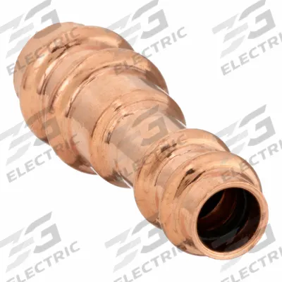 STREAMLINE Crimp Fitting: Straight, 7/8 in CTS x 3/4 in CTS size, Press-fit x Press-fit - Refrigeration Copper & Bronze Press Tube Fittings