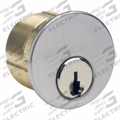 KABA ILCO Lockset Cylinder: Mortise, Conventional Core Cylinder, Chrome - Mortise Cylinders