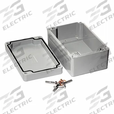 HAMMOND Enclosure: Die-Cast Aluminum, 4 in x 3 in x 2 in, NEMA 12/13/4/4X/6/6P - Fiberglass Submersible Enclosures