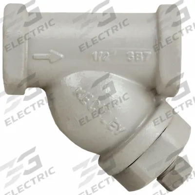 KECKLEY Y Strainer: 1/2 in, NPT, Perforated, 0.0625 in Screen Size, Carbon Steel - Carbon Steel Y Strainers