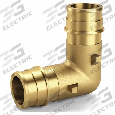 ZURN Barbed Fitting Elbow: 3/8 in ID x 1/2 in Pipe Size, Barbed x MNPT, Brass - Expansion Brass Barbed Tube Fittings