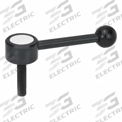 JW WINCO Flat Adjustable Tension Lever: Steel, 1/2"-13 Thread, 1.57 in Thread Lg - Low-Profile Adjustable Tension Levers with Threaded Stud