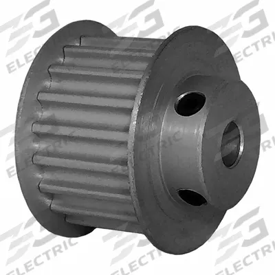 Dayton Timing Pulley: Modified Curvilinear, Fixed, For GT Timing Belt Section - GT Section Fixed-Bore Timing Pulleys with Hub