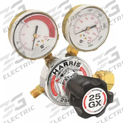 HARRIS Gas Regulator: Single Stage, CGA 300 Inlet, 9/16"-18 M LH Outlet, 15 psig - Fuel Gas Regulators