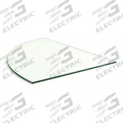 ECONOCO Tempered Quarter Round Glass: 3/16 in Overall Ht, 12 in Overall Wd, 12 in Overall Dp (MPN CBTR12). Key specifications — attr37570: ECONOCO; attr63483: Quarter Round.