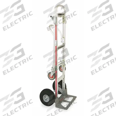 MAGLINER Convertible Hand Truck: 500 lb, Dual-Handle, Silver, Aluminum, Pneumatic - 2-Position Convertible Hand Trucks