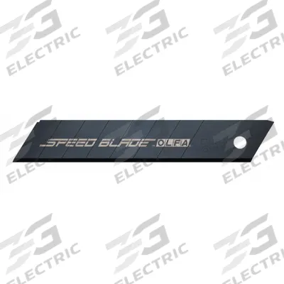 OLFA Snap-Off Blade: 4 7/16 in Blade Lg, 11/16 in Blade Wd, 0.02 in Blade Thick - Straight-Edge Standard-Tip Replacement Snap-Off Blades