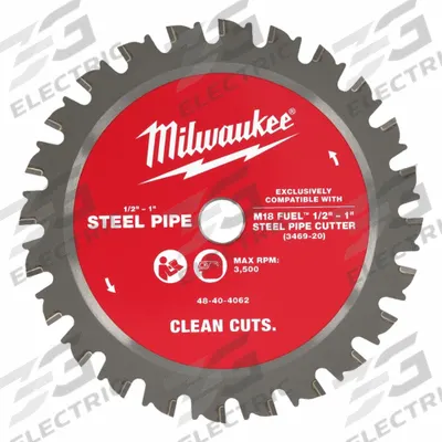 MILWAUKEE Pipe Cutting Blade: For Use With Steel Pipe Cutter, 0.39 in Lg, 6.2 in Wd - Replacement Blades