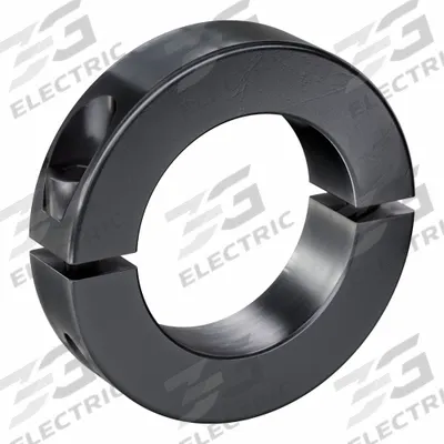RULAND MANUFACTURING Shaft Collar: 2-Piece, Metric with Inch Bore, Round, Clamp-On - Steel Shaft Collars