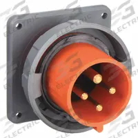HUBBELL Pin and Sleeve Inlet: Orange, 125/250V AC, Single Phase, 30 A, 3 Pole, 4 Wire, IEC Grounding (MPN HBL430B12W). Key specifications — Brand: HUBBELL.