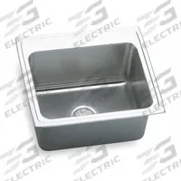 ELKAY Bowl Drop-In Sink: 25 in Overall Lg, 22 in Overall Wd, 12 in Bowl Dp, 21 in Bowl Lg, 1 Bowls (MPN DLR2522123). Key specifications — Brand: ELKAY; Color Family: Silver/Gray.