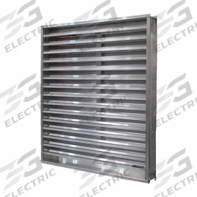 S&P AIR CONTROL Wind Driven louver: Hat Channel, Flush Mount, 17 1/2 in H, 17 1/2 in W - Wind Driven Rain Louvers