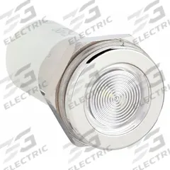 APPROVED VENDOR Flush Panel Light: 16 mm Panel Mounting Hole Dia, LED, White, Flush Head, H16 (MPN 24M172). Key specifications — Brand: APPROVED VENDOR; Electrical Connection: 0.11 Male Quick Disconnect.