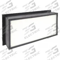 GRAINGER Minipleat Air Filter: 12 in x 24 in x 6 in, Synthetic, Plastic, Single Header, MERV 11 (MPN 33NR93). Key specifications — Brand: GRAINGER; Frame or Header Material: Plastic; Media Material: Synthetic.