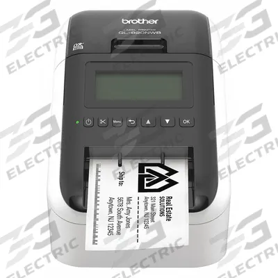 BROTHER Desktop Printer: 2.3 in Max. Print Wd, 1.84 in/sec, Cutter Dispensing - Direct Thermal Desktop Printers