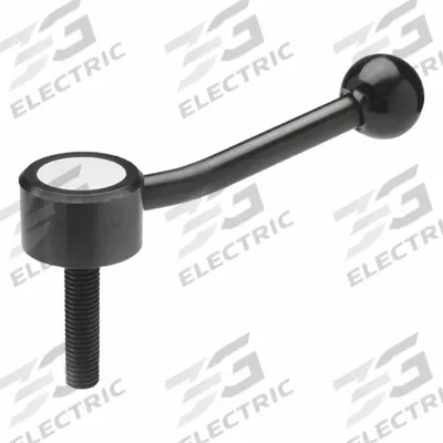 JW WINCO Flat Adjustable Tension Lever: Steel, 1/2"-13 Thread, 1.26 in Thread Lg - Low-Profile Adjustable Tension Levers with Threaded Stud
