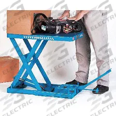 BISHAMON Scissor Lift Table: Electric, 1,100 lb Load Capacity, 31 1/2 in Max Lifting Ht, 115V AC (MPN X-50E). Key specifications — attr925632: BISHAMON; attr925651: 115V AC; attr925643: Hydraulic.