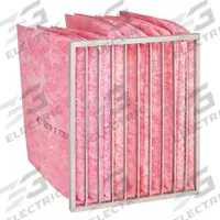 GRAINGER Pocket Air Filter: 24 in x 24 in x 22 in, MERV 13, Pink, Fiberglass, 10 Pockets (MPN 2DVU6). Key specifications — Display Sell UOM: EA; Brand: GRAINGER; Media Material: Fiberglass; Performance Rating: MERV 13.