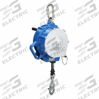 3M Self-Retracting Lifeline: Stainless Steel Carabiner Anchor, 55 ft Line - Mounted SRLs
