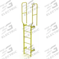 TRI-ARC Ladder,Walk-Thru Fixed,Steel,6-Rung: 9 ft Overall Ht, 28 in Overall Wd, Steel, 6 Rungs (MPN WLFS0206-Y). Key specifications — Brand: TRI-ARC; Number of Sections: 1.