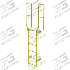 TRI-ARC Ladder,Walk-Thru Fixed,Steel,6-Rung: 9 ft Overall Ht, 28 in Overall Wd, Steel, 6 Rungs (MPN WLFS0206-Y). Key specifications — Brand: TRI-ARC; Number of Sections: 1.