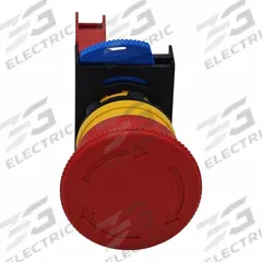 DAYTON Emergency Stop Push Button: Non-Illuminated, Mushroom Head Profile, Non-Metallic, 22 mm, 1NC (MPN GGS_116331). Key specifications — Brand: DAYTON; Action: Maintained; Push Button Material Type: Non-Metallic.